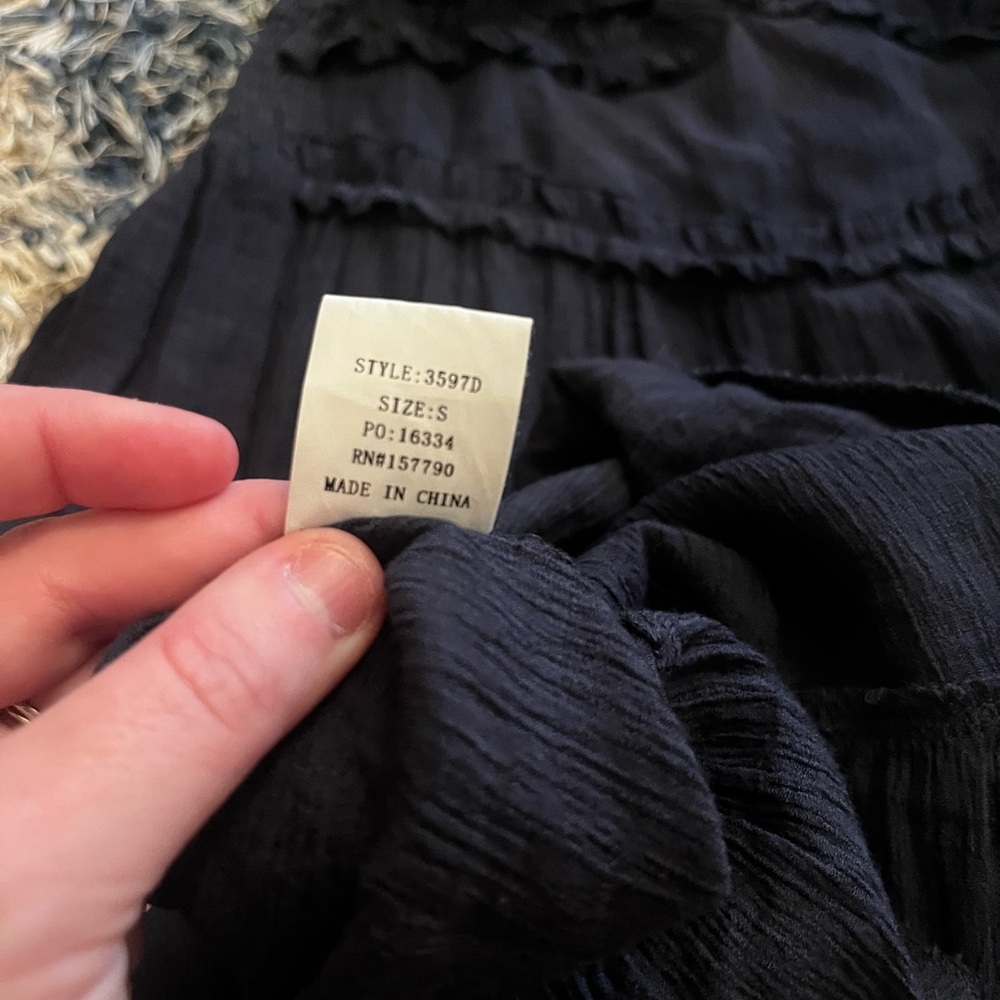 Pinch navy Ruffled Maxi Dress - Picture 5 of 7
